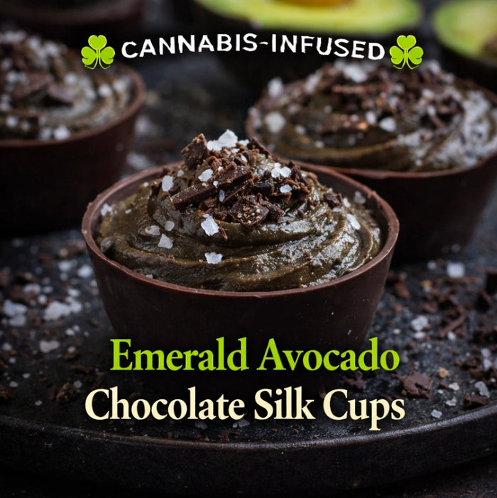 Cannabis-Infused “Emerald Avocado Chocolate Silk Cups”