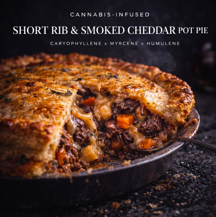 Cannabis-Infused Short Rib & Smoked Cheddar Pot Pie