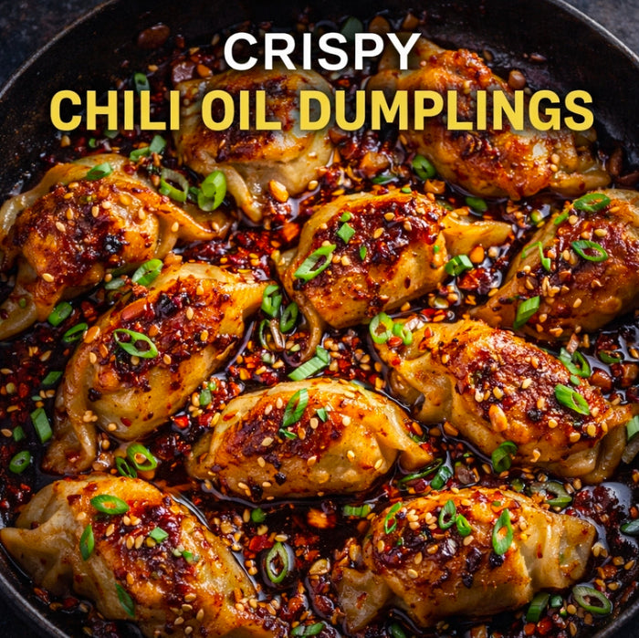 Cannabis-Infused Crispy Chili Oil Dumplings