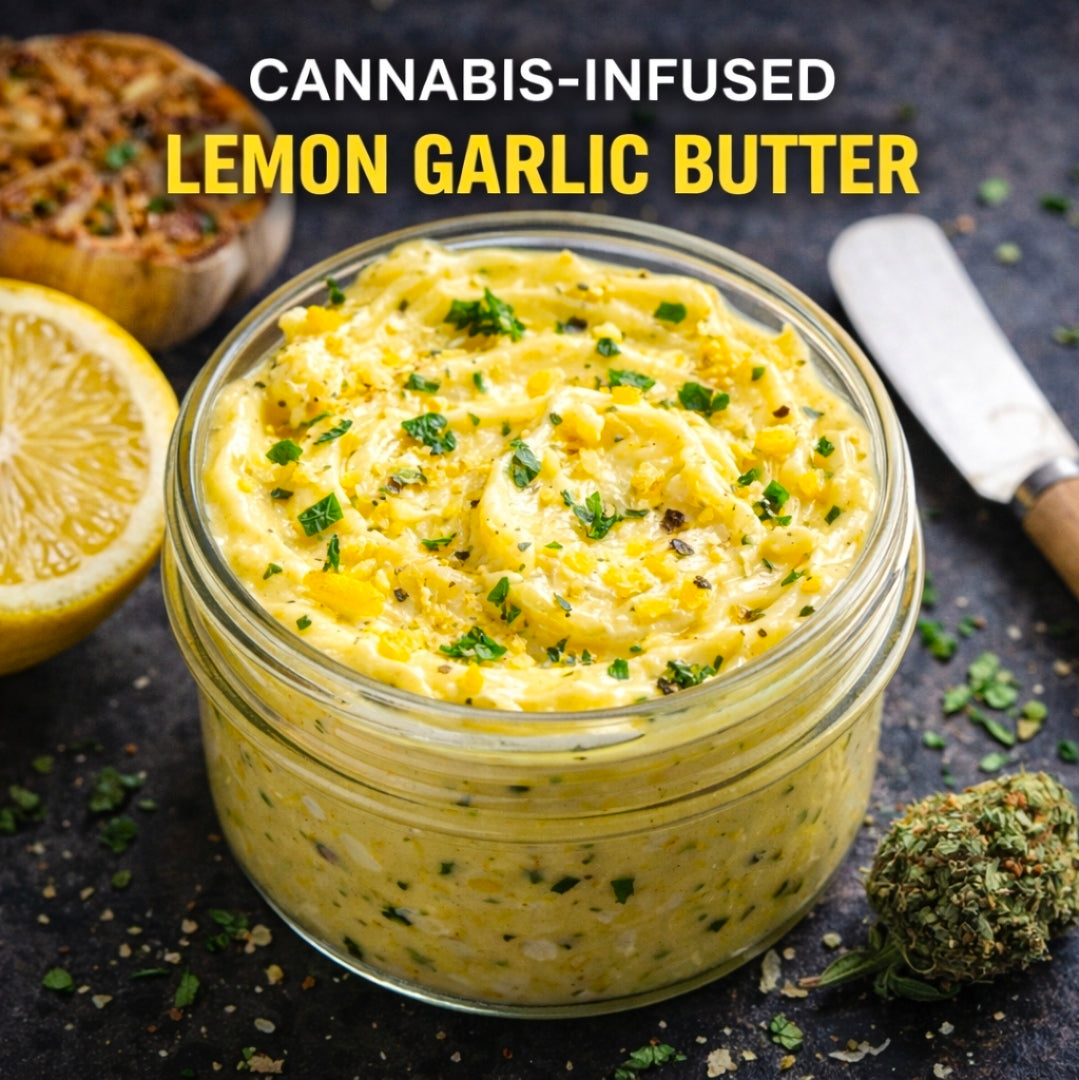 Cannabis-Infused Lemon Garlic Butter