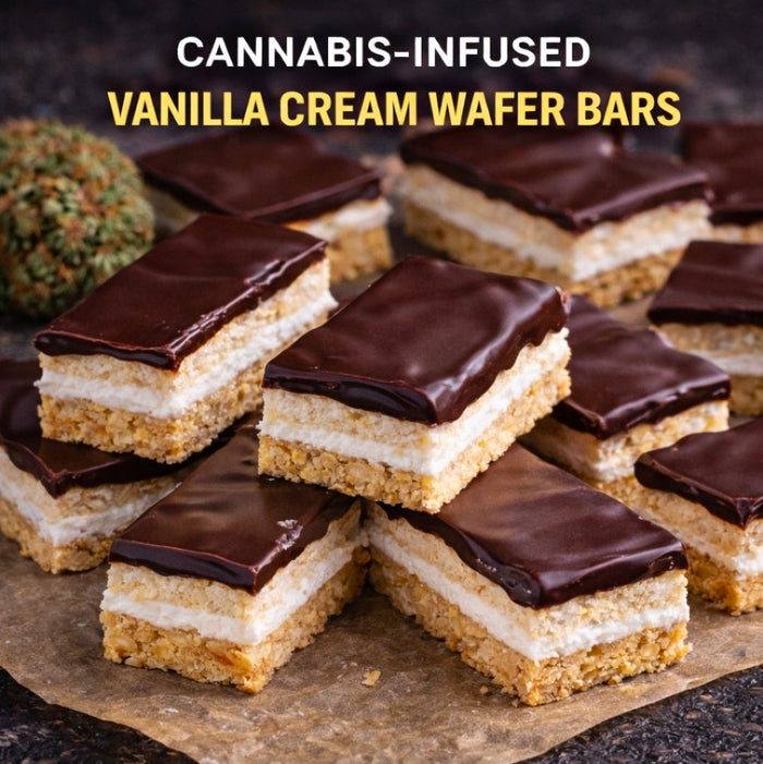 Cannabis-Infused Vanilla Cream Wafer Bars