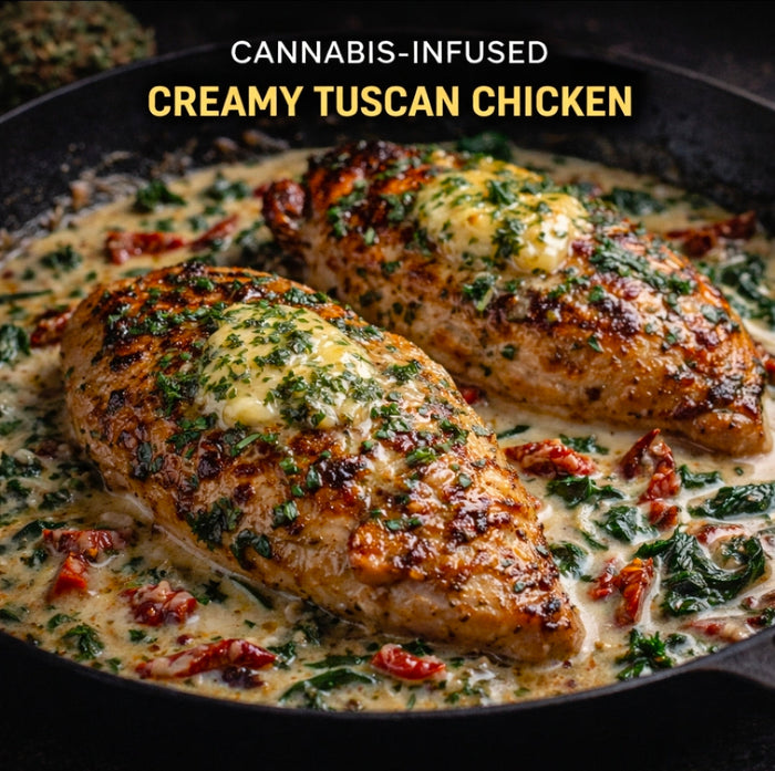 Cannabis-Infused Creamy Tuscan Chicken