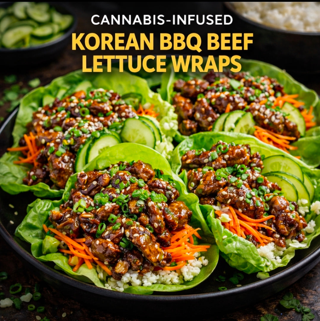 Cannabis-Infused Korean BBQ Beef Lettuce Wraps