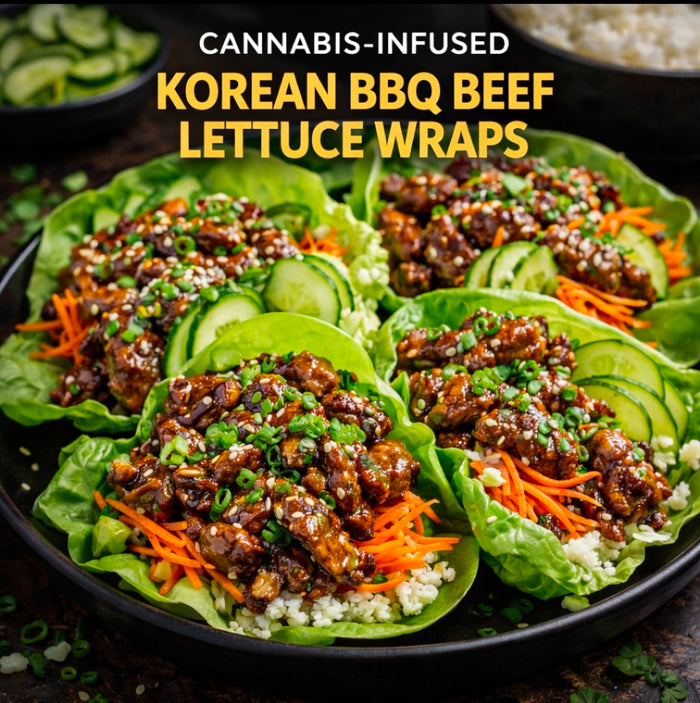 Cannabis-Infused Korean BBQ Beef Lettuce Wraps