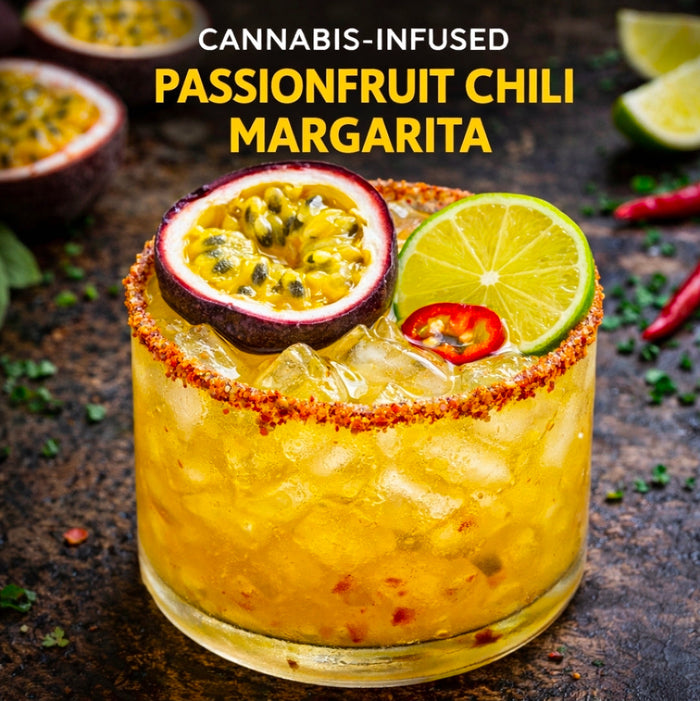Cannabis-Infused Passionfruit Chili Margarita
