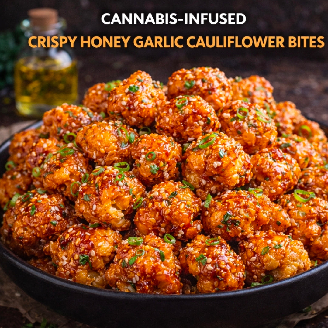 CANNABIS-INFUSED CRISPY HONEY GARLIC CAULIFLOWER BITES