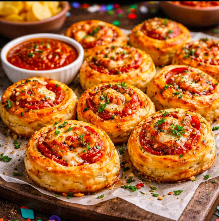 CANNABIS-INFUSED LOADED PIZZA PINWHEELS