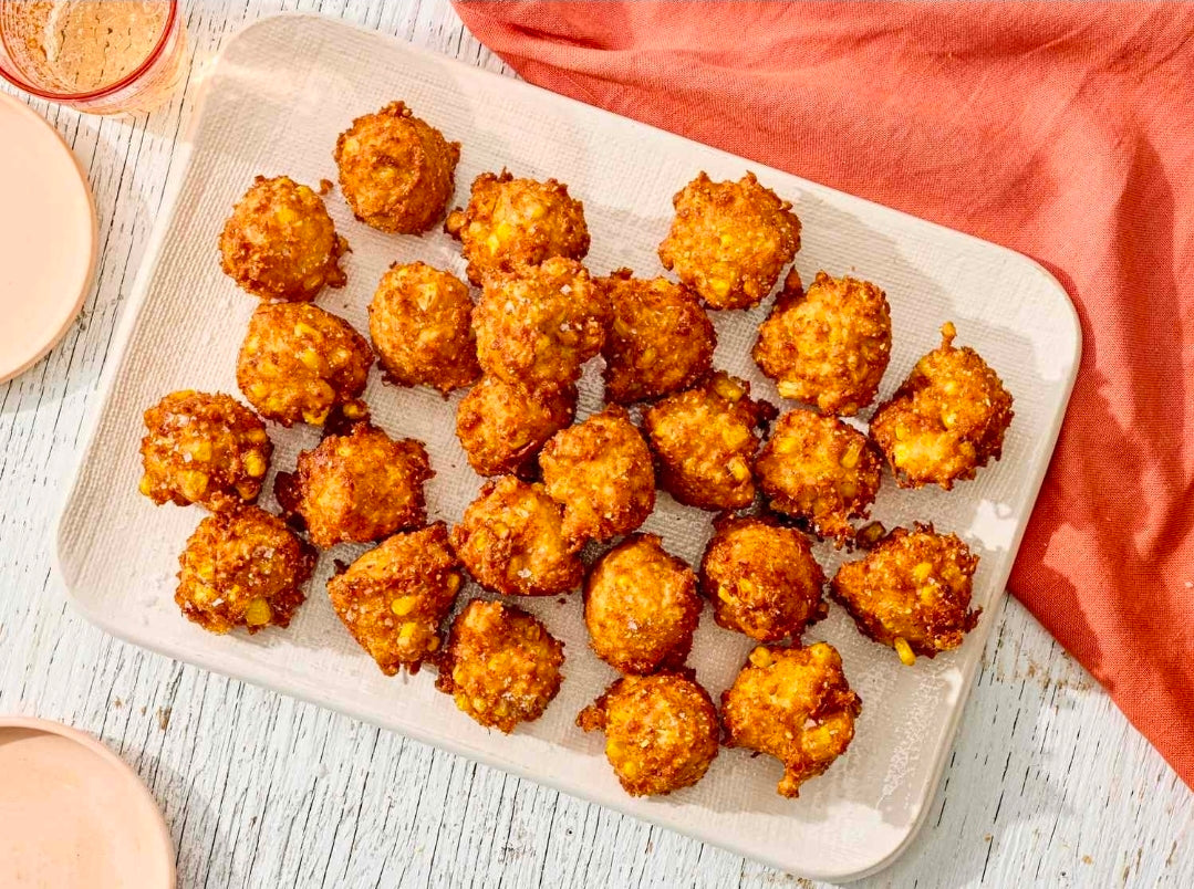 CANNABIS-INFUSED SWEET CORNBREAD FRITTER BITES