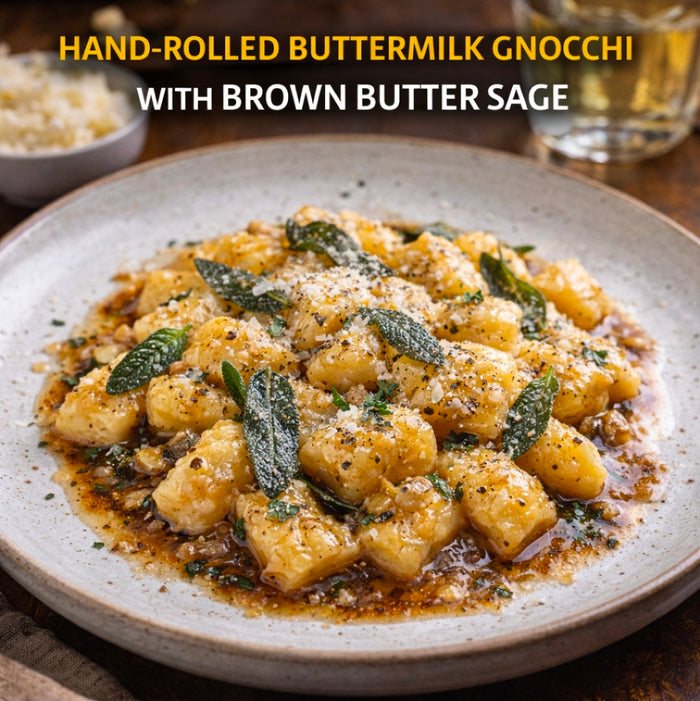Hand-Rolled Buttermilk Gnocchi with Brown Butter Sage