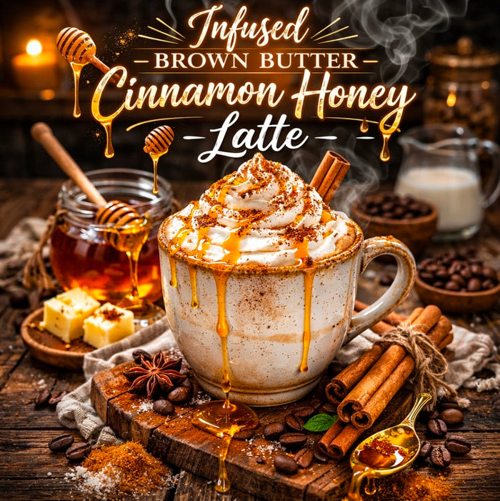 Infused Brown Butter Cinnamon Honey Latte