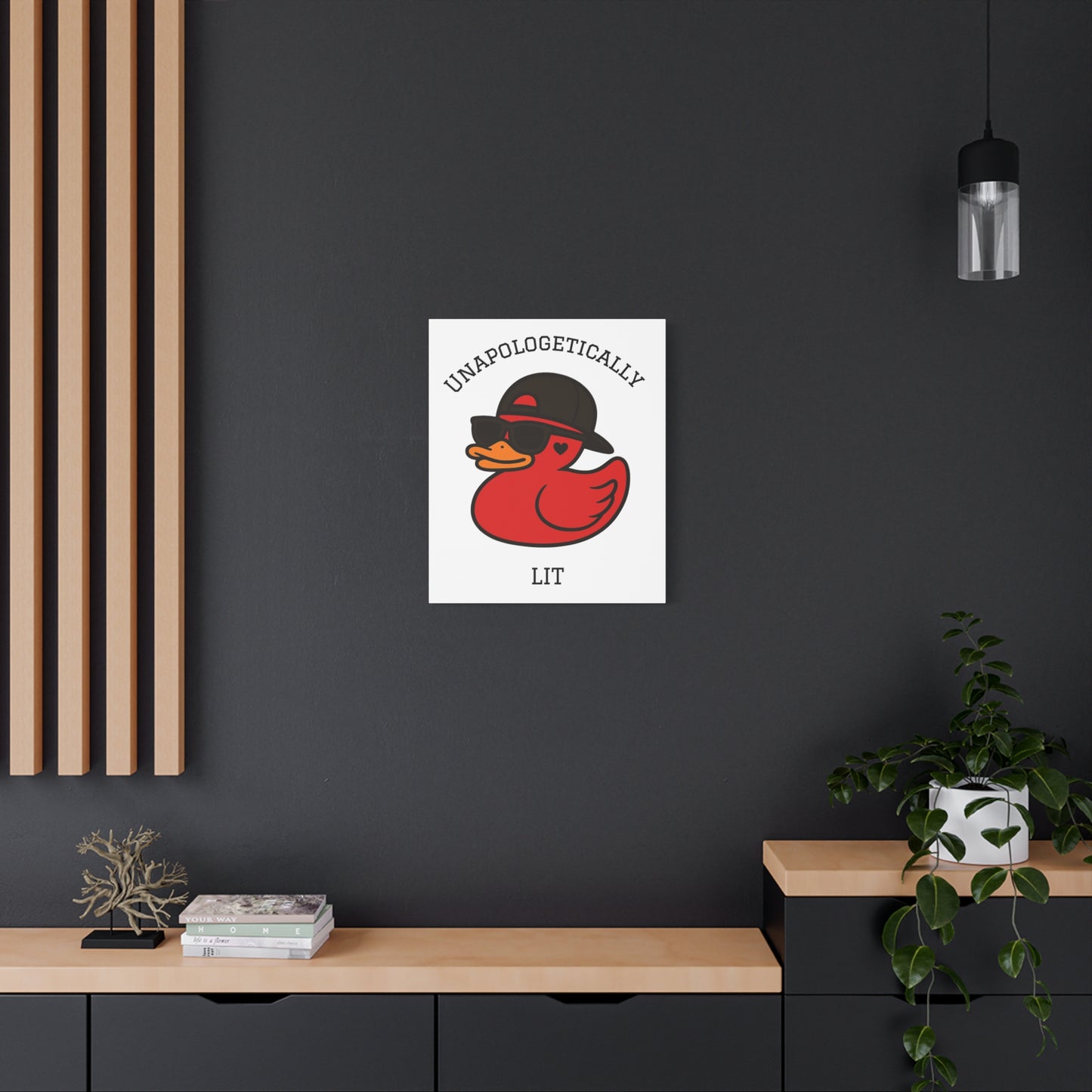 Danky PhuckIt Duck — “Unapologetically Lit” Canvas Print