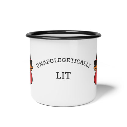 Unapologetically Lit Enamel Mug
