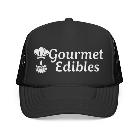 Cannabis Gourmet Edibles Trucker Cap — Breathable Mesh Hat for Cannabis Enthusiasts