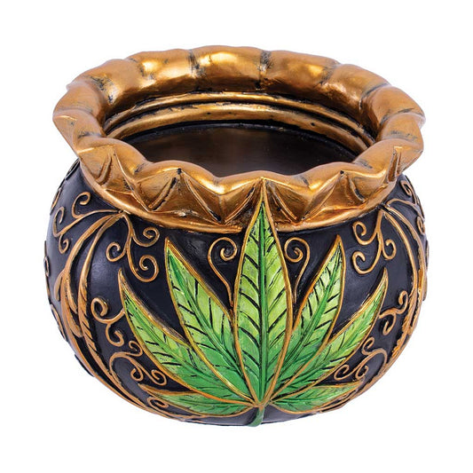 ROYAL LEAF CAULDRON ASHTRAY