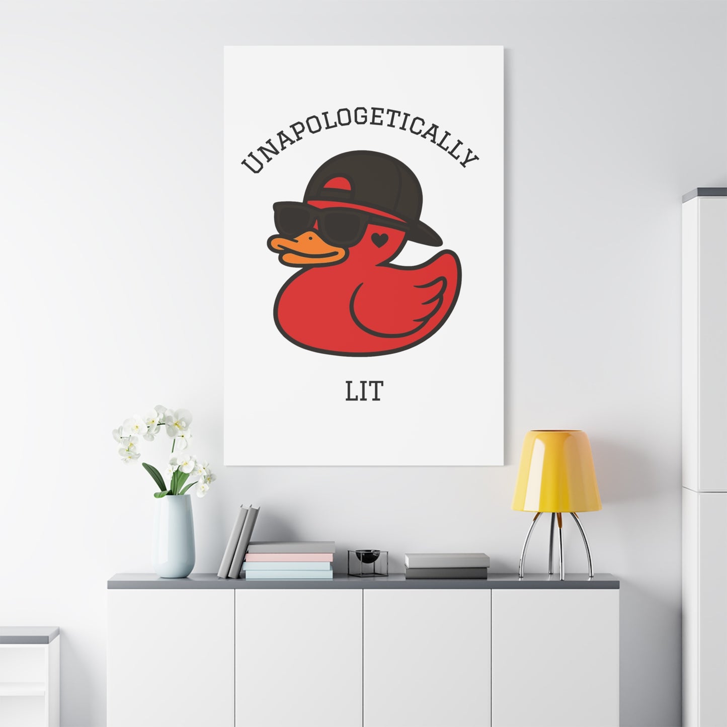 Danky PhuckIt Duck — “Unapologetically Lit” Canvas Print