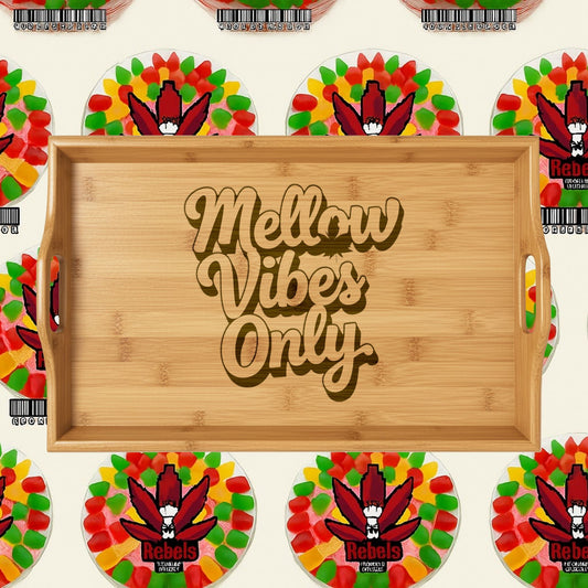 Engraved Bamboo Rolling Tray — Marijuana Rolling Tray