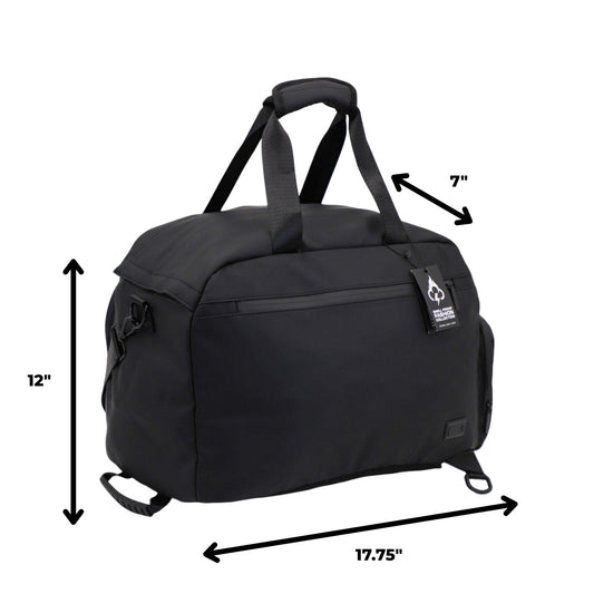 Executive Tech Hybrid Duffle Bag Backpack w/USB-C Fast Charge Port - Smell Proof + Hidden Lock (FireBar Labs × PBAL)